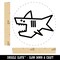 Shark Doodle Self-Inking Rubber Stamp for Stamping Crafting Planners